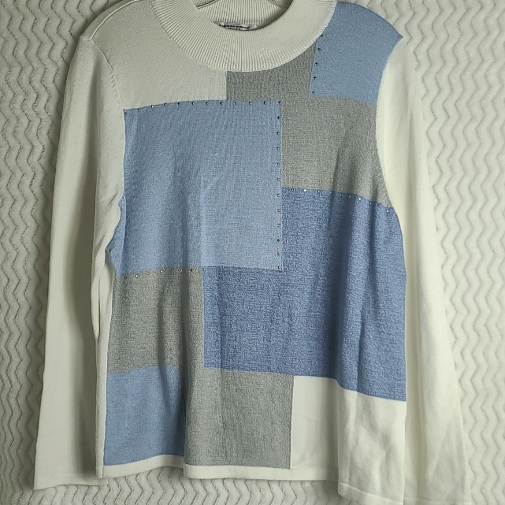 Allison Daley Petite embellished pullover sweater.